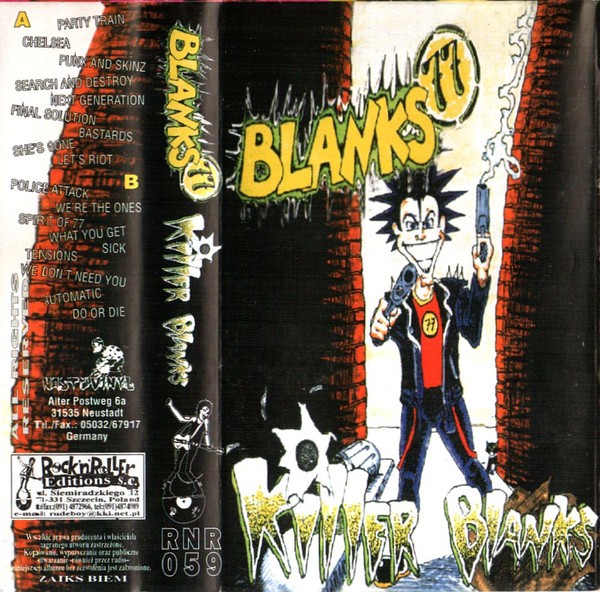 Blanks 77 – Killer Blanks (1995) Cassette Album Reissue