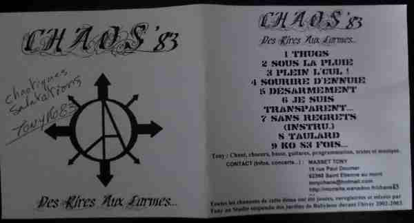 Chaos 83 – Des Rires Aux Larmes (2022) CDr Album