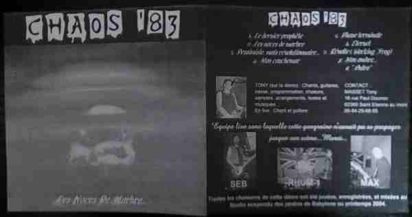 Chaos 83 – Les Noces De Marbre (2022) CDr Album