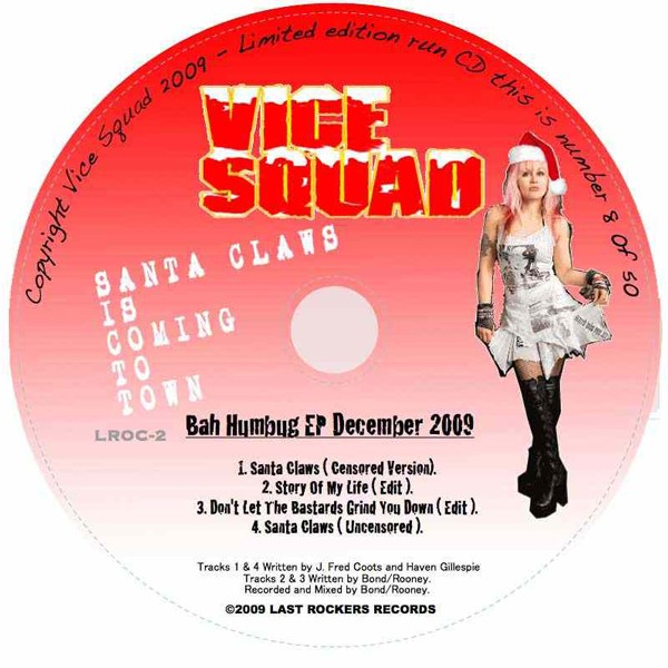 Vice Squad – Bah Humbug EP December 2009 (2022) CD EP